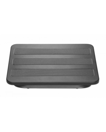 MANHATTAN Ergonomic Adjustable Footrest Under-Desk Comfort and Productivity Enhancer 300 x 380mm 12 x 15in. Rubberized Surface Black nr 1
