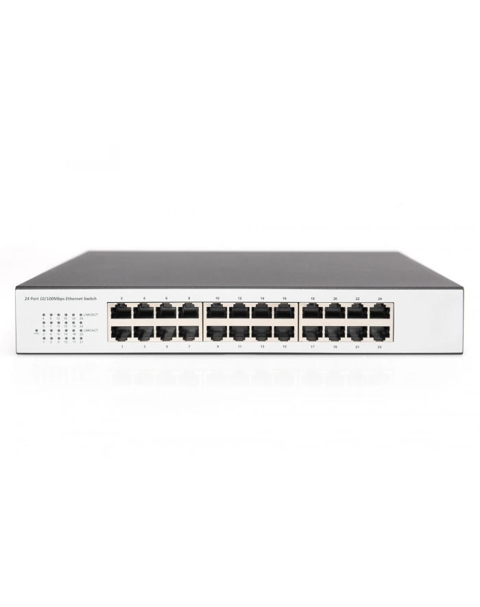 DIGITUS Fast Ethernet Switch N-Way 24-port 10/100 Mbps 24x RJ45 Desktop Version główny