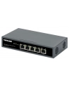 INTELLINET PoE-Powered 5-Port Gigabit Switch with PoE Passthrough One PoE++/4PPoE PD PoE Port with 95W Four PSE PoE ports up to 65W - nr 35