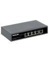 INTELLINET PoE-Powered 5-Port Gigabit Switch with PoE Passthrough One PoE++/4PPoE PD PoE Port with 95W Four PSE PoE ports up to 65W - nr 36