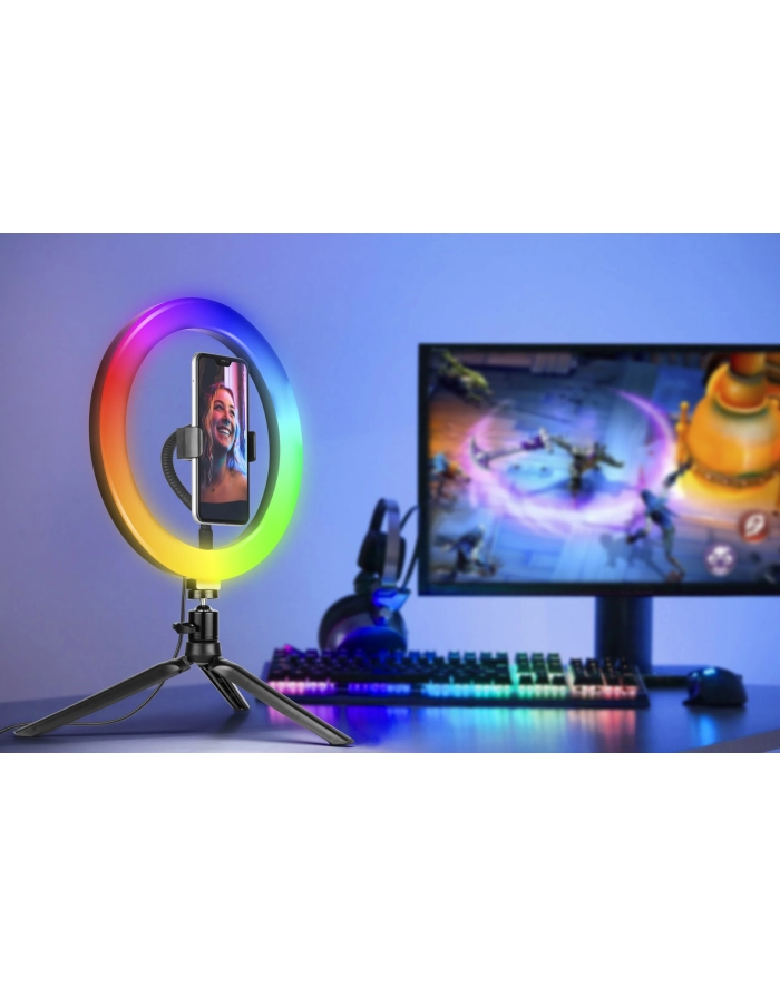 TRACER RING 26cm RGB mini tripod ring lamp główny