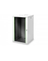DIGITUS 19inch wall cabinet 20H SoHoline RAL7035 grey without tray H998xB600xT560mm - nr 17