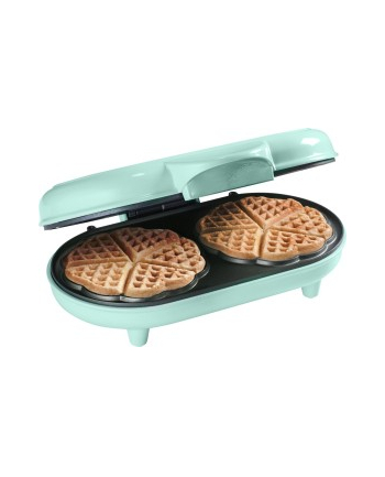 Bestron double waffle maker ADWM1000M 700W green - mint