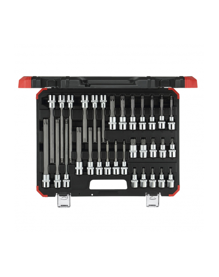 GEDORE Red screwdriver socket set, 1/2 (Kolor: CZARNY/red, 32 pieces, TORX, in case) 3301577 główny