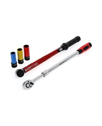 GEDORE red wheel change assortment, 5 pieces, torque wrench (Kolor: CZARNY/red) 3300187