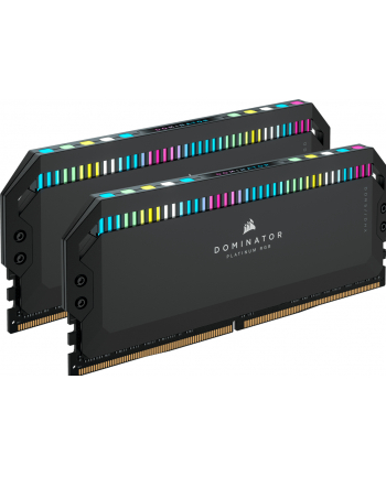 CORSAIR DOMINATOR PLATINUM RGB DDR5 32GB 2x16GB 6000MHz DIMM Unbuffered 36-38-38-76 OC PMIC XMP 3.0 DDR5 Black Heatspreader RGB LED