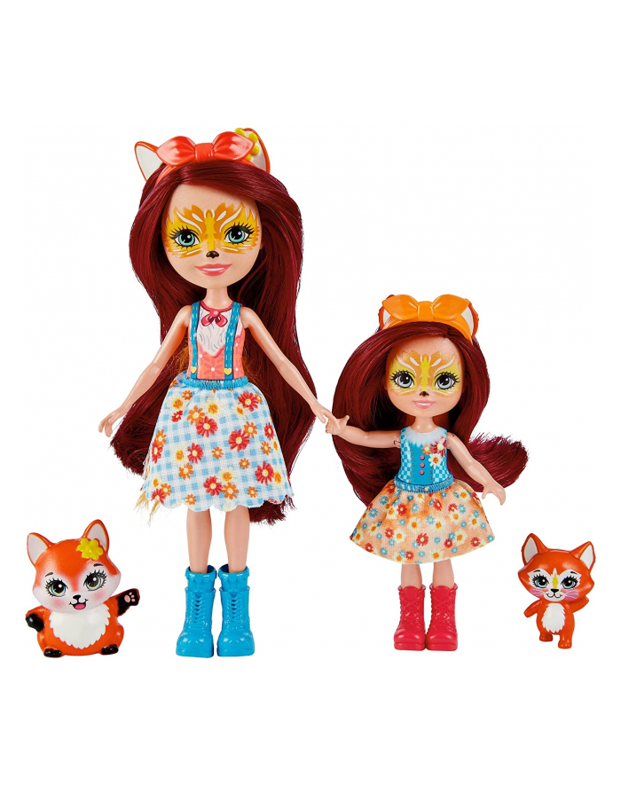 Mattel Enchantimals Felicity Fox Doll - + Little Sister, HCF81 główny