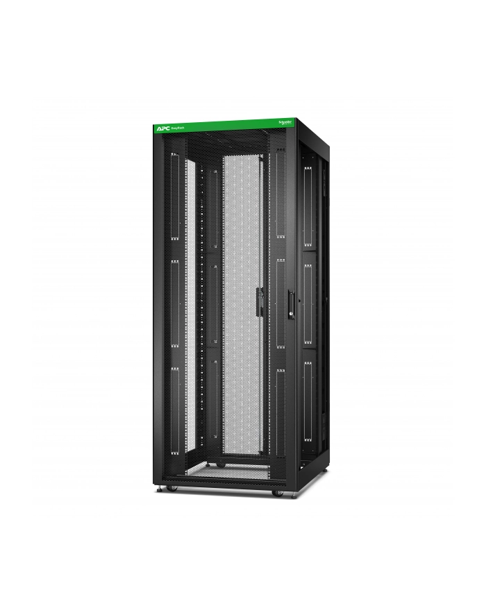 APC Easy Rack 42Ux800x1000 with Roof castors feet and 4Brackets No Side panels Bottom Kolor: CZARNY główny