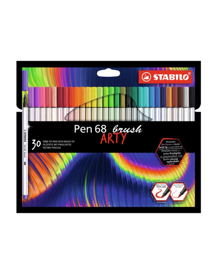 Flamaster STABILO Pen 68 brush etui kartonowe 30 szt. ARTY 568/30-21-20 główny