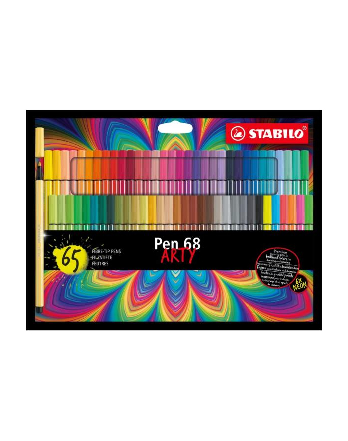 Flamaster STABILO Pen 68 etui kartonowe 65 szt. ARTY 6865/1-20 główny
