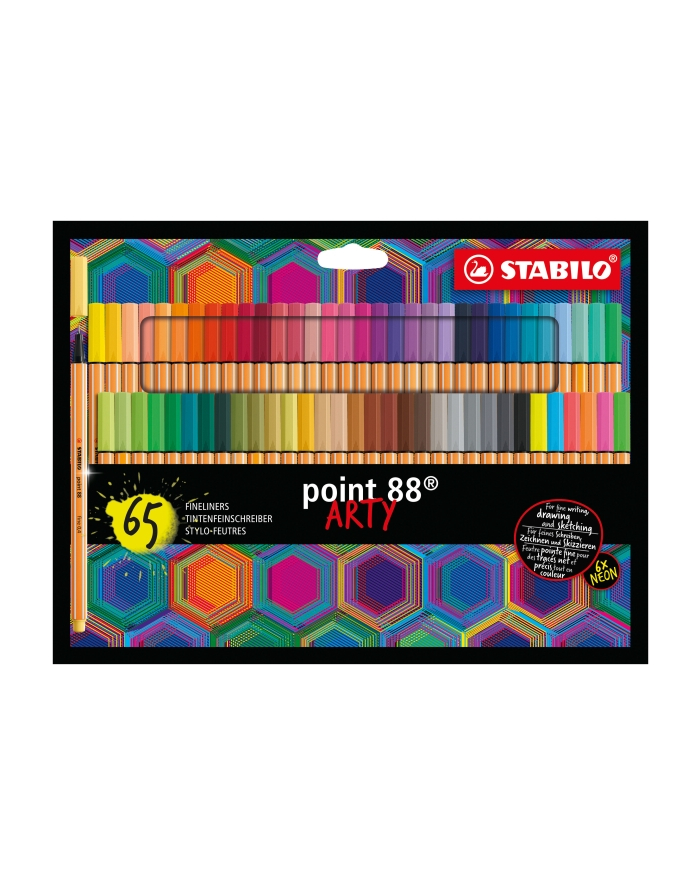 Cienkopis STABILO point 88 pudełko kartonowe 65 szt. ARTY 8865-21-20 główny