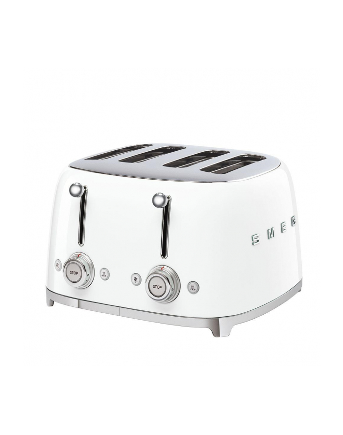 Smeg Toaster TSF03WH(wersja europejska) 950W Kolor: BIAŁY - 4 slots główny