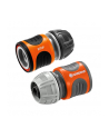 GARDENA Hose Connector Set 13mm (1/2), 15mm (5/8), (grey/orange) - nr 2