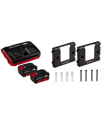 Einhell 2x 4.0Ah ' Twincharger Kit, Set (Kolor: CZARNY/red)