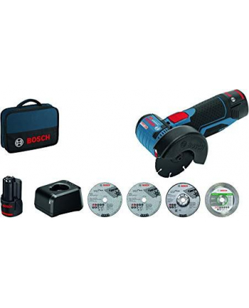 bosch powertools Bosch GWS 12V-76, 2x2AH, GAL12V-20 (B) - 06019F200C