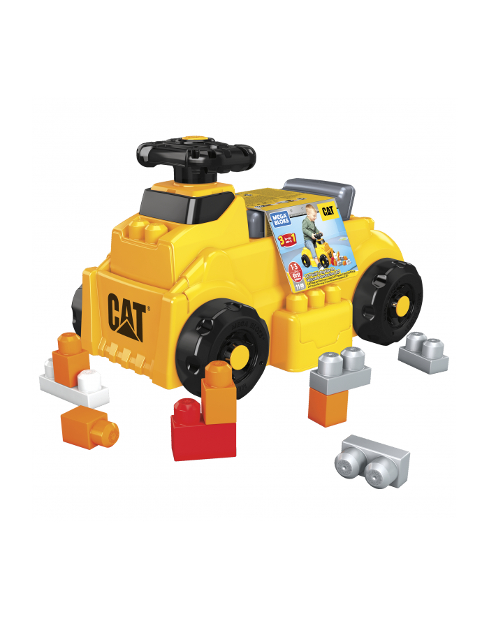 megabloks Mega Bloks Mega Bloks CAT Build N Play Ride On Ride On (Yellow/Black) główny
