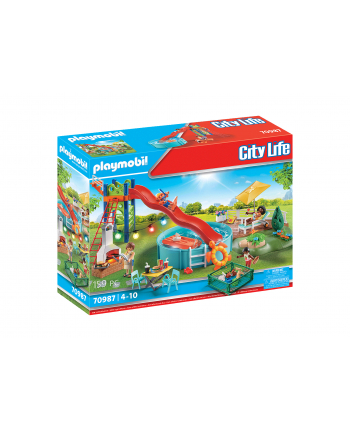 Playmobil pool party with slide - 70987