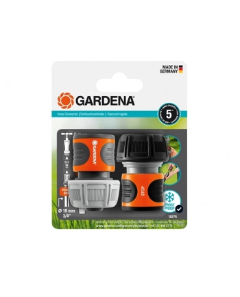 GARD-ENA Hose Connector Set 19mm (3/4) (grey/orange) nr 2