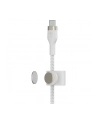 belkin Kabel BoostCharge USB-C/Lightning Silikonowy w oplocie 1m biały - nr 20