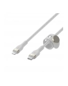 belkin Kabel BoostCharge USB-C/Lightning Silikonowy w oplocie 1m biały - nr 30