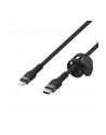 belkin Kabel BoostCharge USB-C/Lightning Silikonowy w oplocie 3m czarny - nr 9