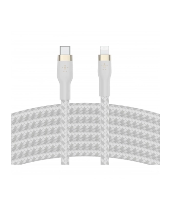 belkin Kabel BoostCharge USB-C/Lightning Silikonowy w oplocie 3m biały nr 1