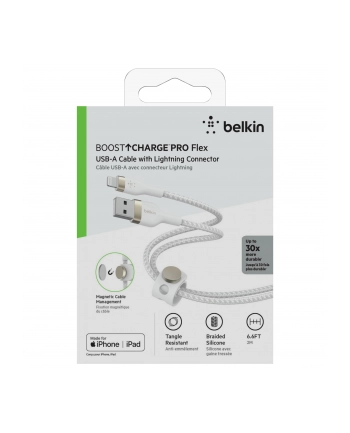 belkin Kabel BoostCharge USB-A do Lightning silikonowy 2m, czarny nr 1