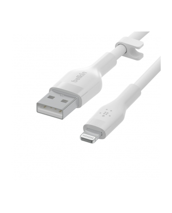 belkin Kabel BoostCharge USB-A do Lightning silikonowy 1m, biały