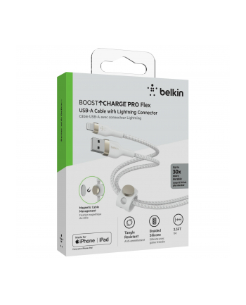 belkin Kabel BoostCharge USB-A do Lightning silikonowy, 1m, biały