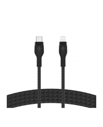 belkin Kabel BoostCharge USB-C/Lightning Silikonowy w oplocie 1m czarny