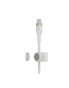 belkin Kabel BoostCharge USB-C/Lightning Silikonowy w oplocie 1m biały - nr 13