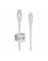 belkin Kabel BoostCharge USB-C/Lightning Silikonowy w oplocie 3m biały - nr 14