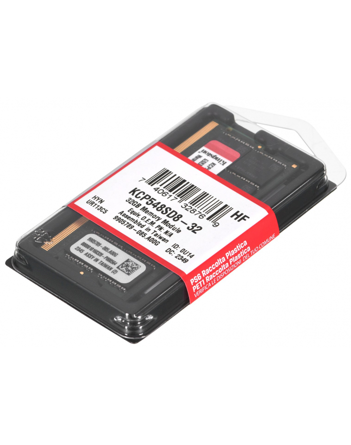 kingston Pamięć notebookowa DDR5 32GB(1*32GB)/4800 główny