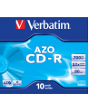 Verbatim CD-R 80/700MB 52X extra protection crystal/AZO jewel box - 43327 - nr 18