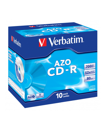 Verbatim CD-R 80/700MB 52X extra protection crystal/AZO jewel box - 43327