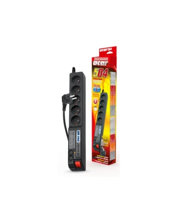 LISTWA ZASILAJĄCA ACAR 504WF 3M CZARNY