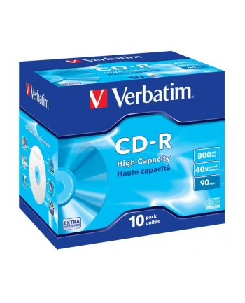 Verbatim CD-R 90/800MB 40X High Capacity extra protection AZO jewel box - 43428 nr 2