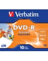 Verbatim DVD-R 4.7GB 16X AZO jewel box WIDE PRINTABLE - 43521 - nr 12