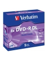 Verbatim double layer DVD+R 8.5GB 8X matte silver/AZO jewel box-43541 5-pack - nr 14