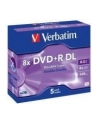 Verbatim double layer DVD+R 8.5GB 8X matte silver/AZO jewel box-43541 5-pack - nr 18
