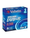 Verbatim double layer DVD+R 8.5GB 8X matte silver/AZO jewel box-43541 5-pack - nr 23