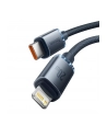 BASEUS Crystal Kabel USB-C Lightning PD 20W 1,2m - czarny - nr 9