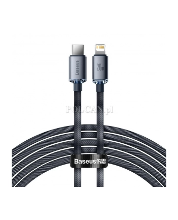 Kabel USB Typ-C - Lightning BASEUS Crystal Shine 2 m Czarny