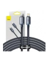 Kabel USB Typ-C - Lightning BASEUS Crystal Shine 2 m Czarny - nr 11