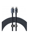 Baseus Kabel Usb Typc Crystal Shine 1.2m Czarny - nr 1