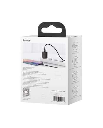 Baseus Super Si sieciowa USB-C PD 30W czarny