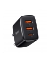 Baseus Ładowarka sieciowa Compact Quick Charger 2xUSB USB-C PD 3A 30W (czarna) - nr 2