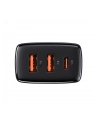 Baseus Ładowarka sieciowa Compact Quick Charger 2xUSB USB-C PD 3A 30W (czarna) - nr 7