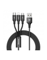 Baseus Kabel Rapid 3W1 Usb-C Do / Lightning Microusb 20W 1,5M, Zielony (6953156204300) - nr 9