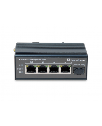 Levelone Switch 5x GE IGP-0501 4xGE 1xGSFP 4xPoE+ (IGP0501)